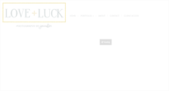 Desktop Screenshot of loveluckphotography.com